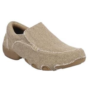 ROPER Mens Driving Wrapped Sole Moccasins Casual Slip On Shoes - Beige | NEW!!